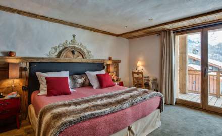 La Bouitte Chambre Supérieure Célestine, Hôtel de luxe et restaurant gastronomique dans les alpes en savoie