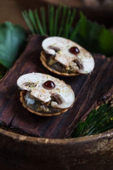 La Bouitte - canapé aperitif champignons